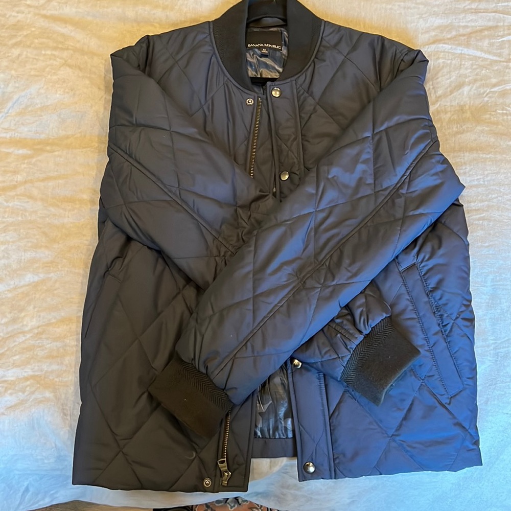Banana Republic Quilted Bomber Jacket